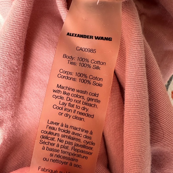 T Alexander Wang Pink Fitted Bodycon Tee Shirt Dress - Picture 6 of 12